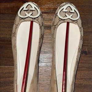 100% authentic, Gucci, ballet flats